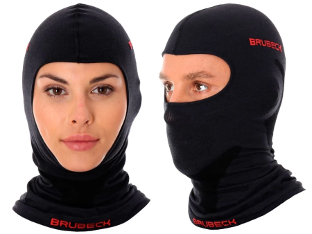 Шапки, кеппи, бейсболки Балаклава Brubeck с шерстью мериноса Артикул KM10370SMblk, KM10370LXLblk