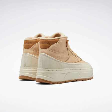 Кроссовки Кроссовки женские Reebok Club C Geo Mid weathered beige f22-r/true beige/alabaster Артикул GZ21599.5, GZ21598.5, GZ21599, GZ21598, GZ215910