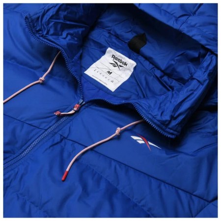 Куртки Куртка Reebok VECTOR LONG DOWN Jacket vector blue/classic white/vector red Артикул HG8933XS, HG8933S, HG8933XL, HG8933M, HG8933L