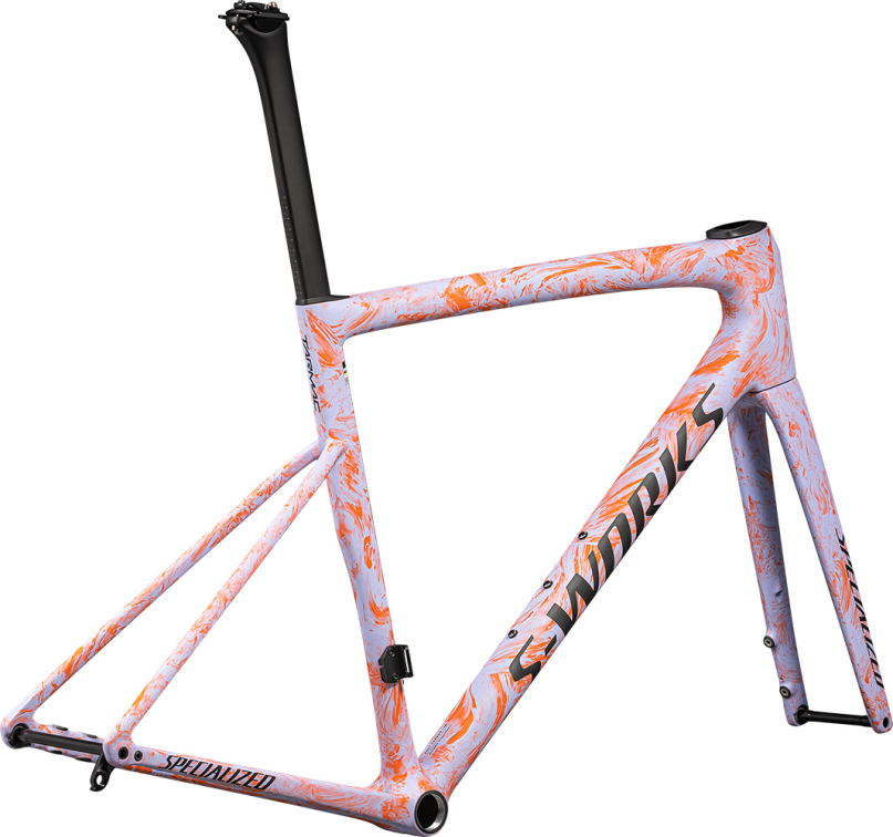 Рамы шоссе, гревел рама Specialized S-Works Tarmac SL8 2024 Satin Powder Indigo / Amber Glow Strata / Obsidian Артикул 74924-0544, 74924-0558, 74924-0561, 74924-0552, 74924-0554, 74924-0549, 74924-0556