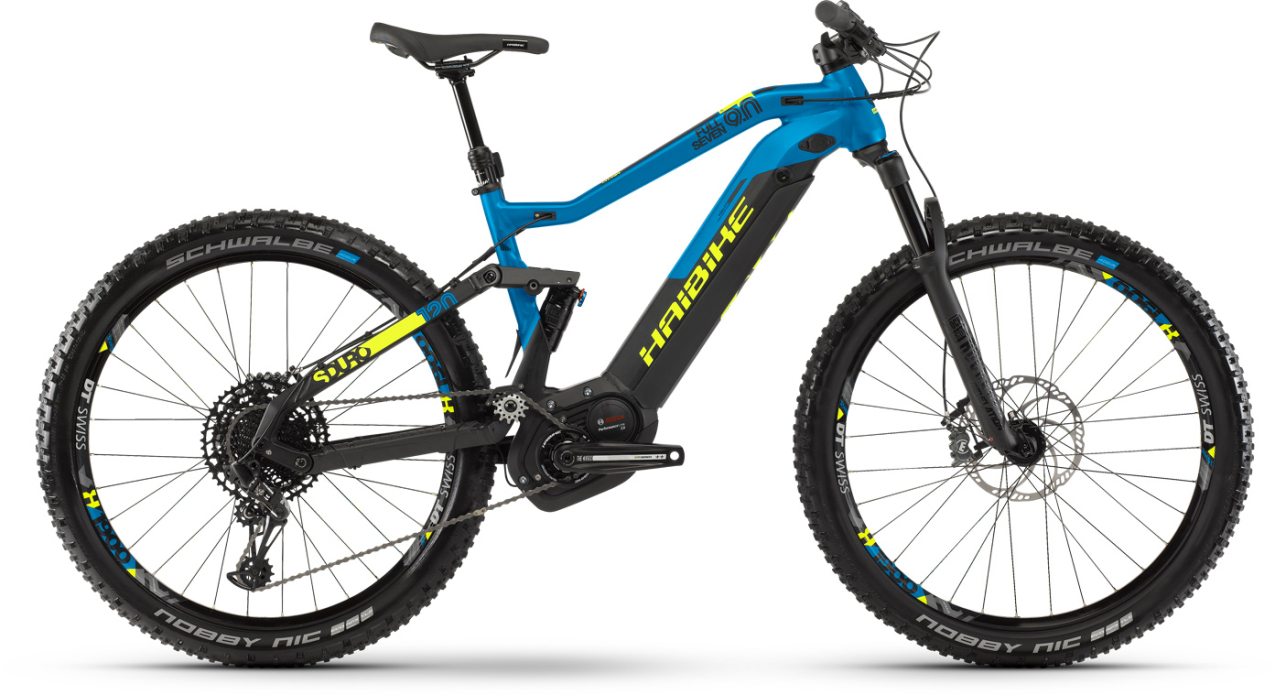 Электровелосипеды с двигателем Bosch, Yamaha, Shimano HAIBIKE SDURO FullSeven 9.0 i500Wh 12 s. NX 2019 / синий-черный Артикул 4540186948, 4540186944