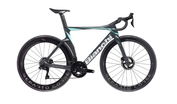 Bianchi Oltre RC Dura Ace Di2 12S / Черный-Целесте