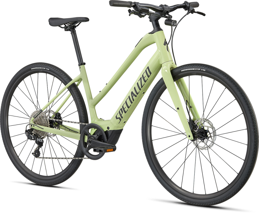 TURBO VADO - свой в городе! Specialized Turbo Vado SL 4.0 Step-Through 2022 Limestone / Black Reflective Артикул 93921-5005, 93921-5002, 93921-5003, 93921-5004