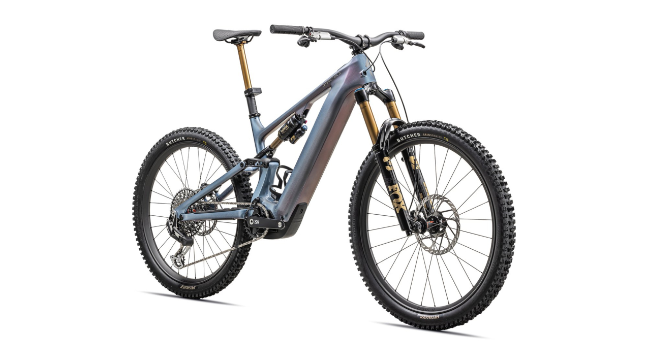 TURBO LEVO - лучшее из возможного! Specialized S-Works Turbo Levo 4 2026 Gloss Glacial Metallic / Red Pearl / Black Pearl Артикул 95226-1206, 95226-1203, 95226-1202, 95226-1204, 95226-1205