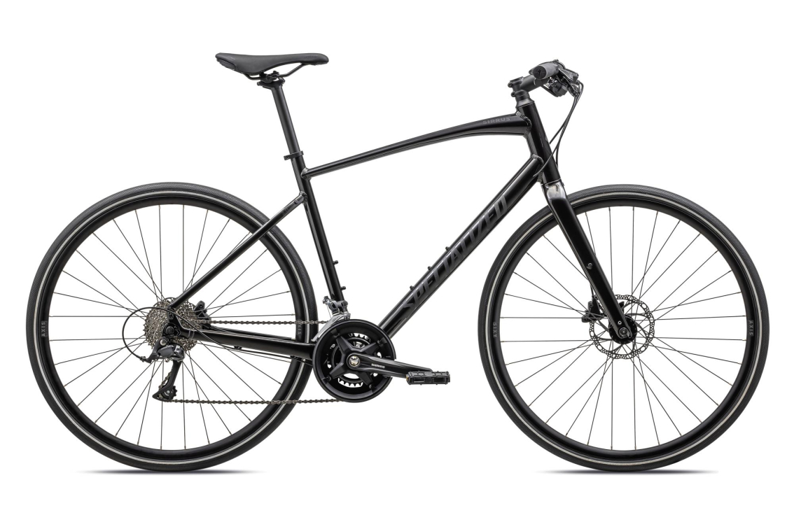 Городские велосипеды Specialized Sirrus 3.0 2023 Gloss Metallic Obsidian / Satin Obsidian Reflective Артикул 90923-7000, 90923-7002, 90923-7003, 90923-7004, 90923-7001, 90923-7005