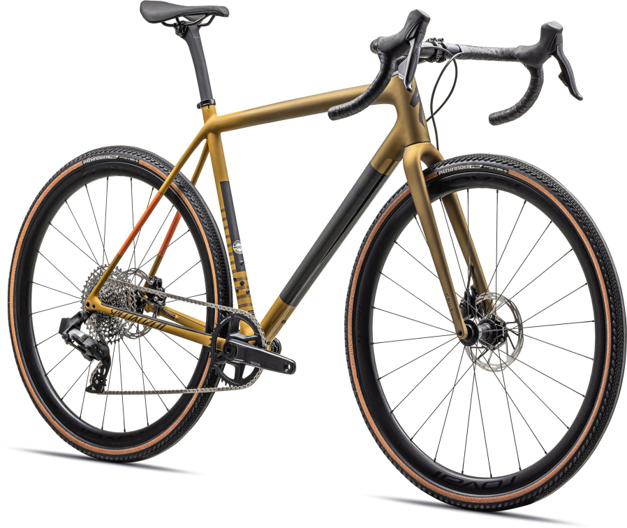 Гравийный велосипед, гоночный Specialized Crux Expert 2023 Satin Harvest Gold Metallic / Oak Green Артикул 91423-3144, 91423-3158, 91423-3149, 91423-3156, 91423-3154, 91423-3152, 91423-3161