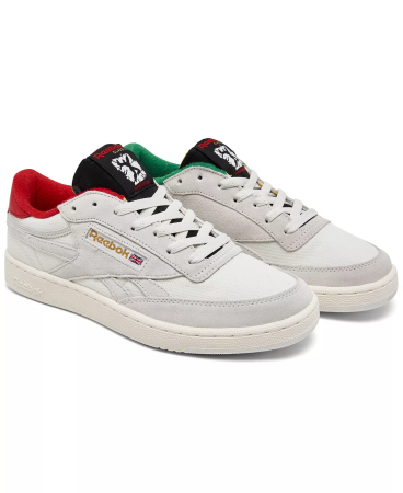 Кроссовки Кеды Reebok Club C Revenge pure grey 1/black/glen green Артикул HQ41436.5, HQ41437, HQ41435, HQ41435.5, HQ41436, HQ41437.5, HQ41438, HQ41439, #HQ458512-, HQ41438.5