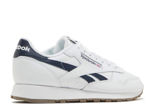 Кроссовки Кроссовки Reebok Classic Leather ftwr white/ftwr white/vector navy Артикул GV963910, GV963911.5, GV963911, GV96399