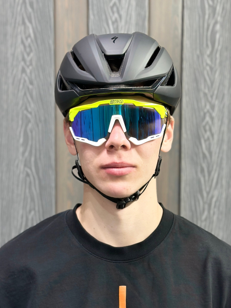 Очки Очки спортивные Scicon AeroShade XL оправа Yellow Fluo линза SCNPP Multimirror Blue + Clear Артикул 