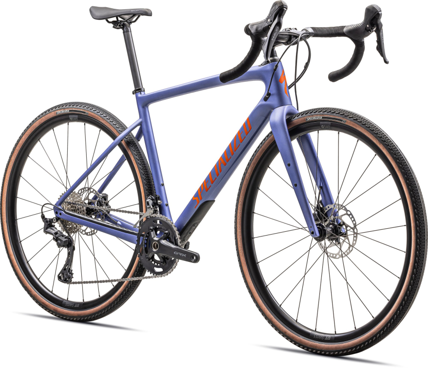 Гравийные велосипеды, комфорт плюс Specialized Diverge Sport Carbon 2024 Purple Tint / Indigo / Amber Glow Артикул 95424-6164, 95424-6144, 95424-6152, 95424-6158, 95424-6161, 95424-6149, 95424-6154, 95424-6156