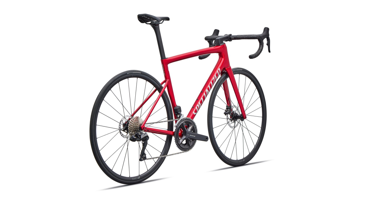 Шоссейные велосипеды Specialized Tarmac SL8 Comp - Shimano 105 Di2 2026 Gloss Red Tint Over Silver Dust / Silver Dust Артикул 94926-5961, 94926-5954, 94926-5952, 94926-5956, 94926-5944, 94926-5958, 94926-5949