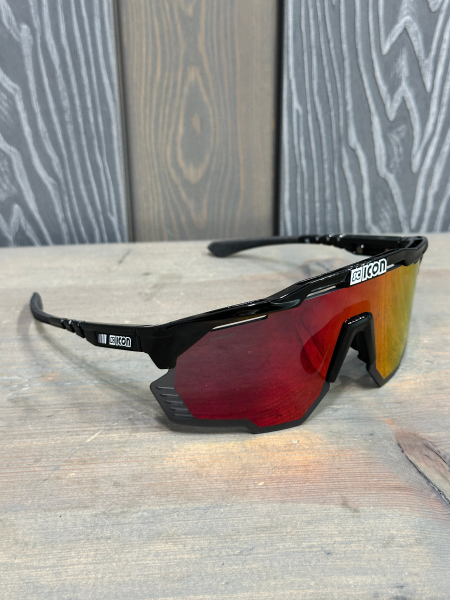 Очки спортивные Scicon AeroShade Kunken оправа Black Gloss линза SCNPP Multimirror Red