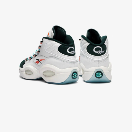 Кроссовки Кроссовки Reebok Question Mid ftwr white/forest green/orange flare Артикул GW885710, GW88579.5, GW885713, GW885710.5, GW88579, GW88578.5, GW88578