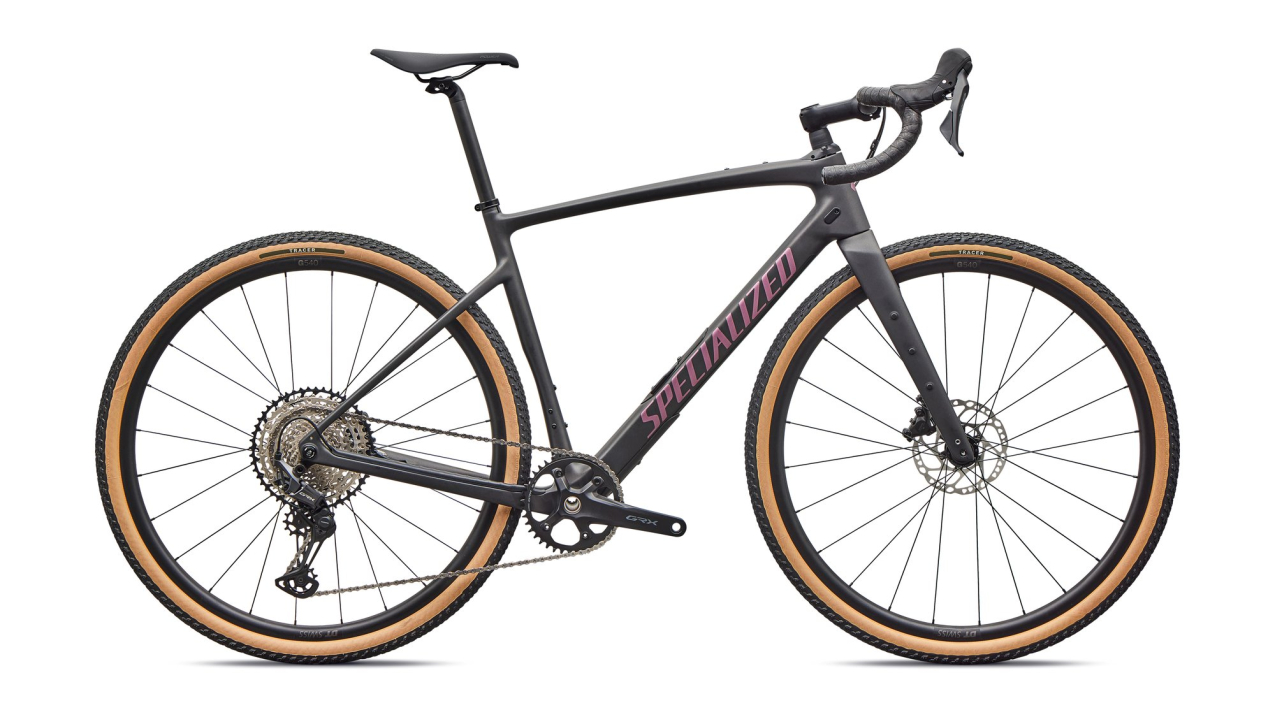 Гравийные велосипеды, комфорт плюс Specialized Diverge 4 Sport Carbon 2026 Shimano GRX 600 Obsidian Metallic/ Quartz Metallic Артикул 95426-6549, 95426-6558, 95426-6552, 95426-6554, 95426-6561, 95426-6556