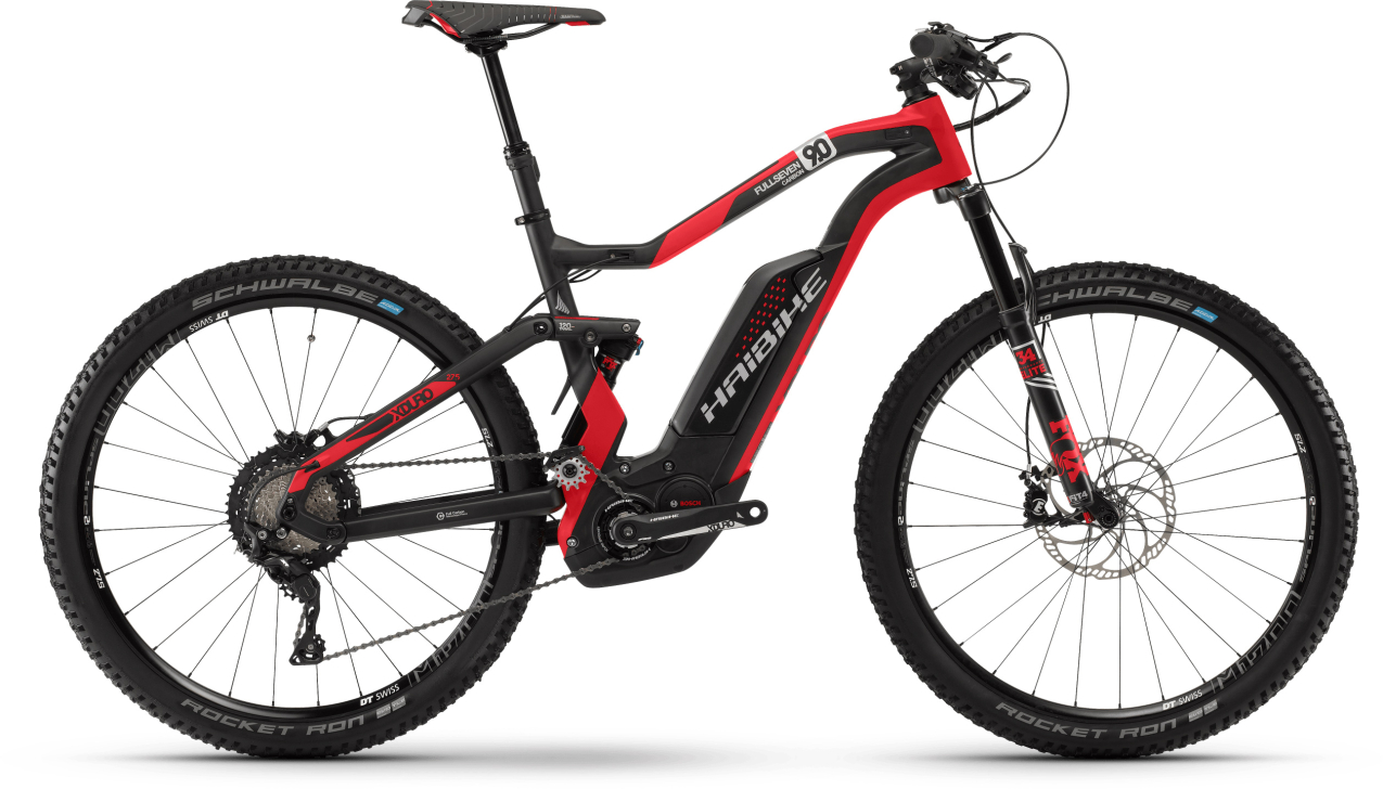 Электровелосипеды с двигателем Bosch, Yamaha, Shimano HAIBIKE XDURO FullSeven Carbon 9.0 500Wh 11-S 2018 / красный-черный Артикул 4540318845, 4540318850