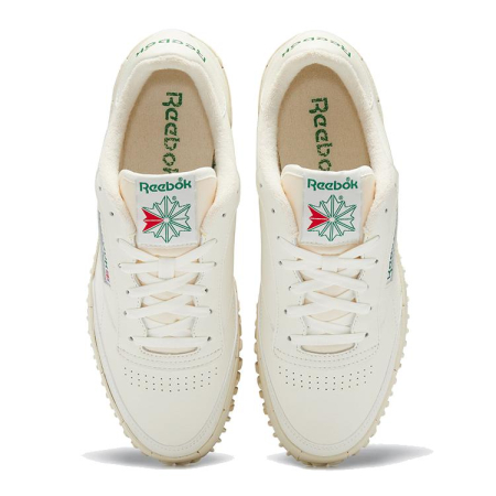 Кроссовки Кеды Reebok Club C Vibram chalk/vintage chalk s23-r/glen green Артикул GV693011, GV693013, GV69307, GV693011.5, GV693010.5, GV693010, GV69308.5