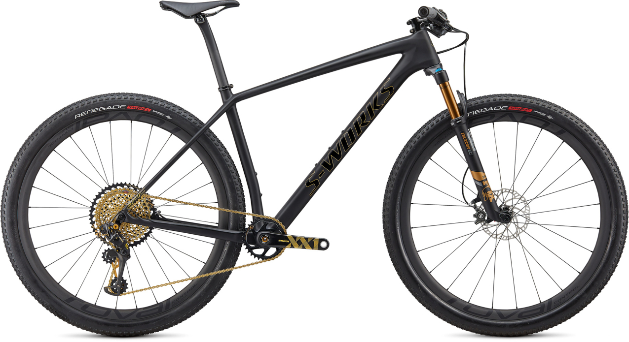 S-WORKS горные велосипеды Specialized S-Works Epic Hardtail Carbon Ultralight 29 2020 черный-золотой Артикул 91320-0304, 91320-0305, 91320-0303, 91320-0302