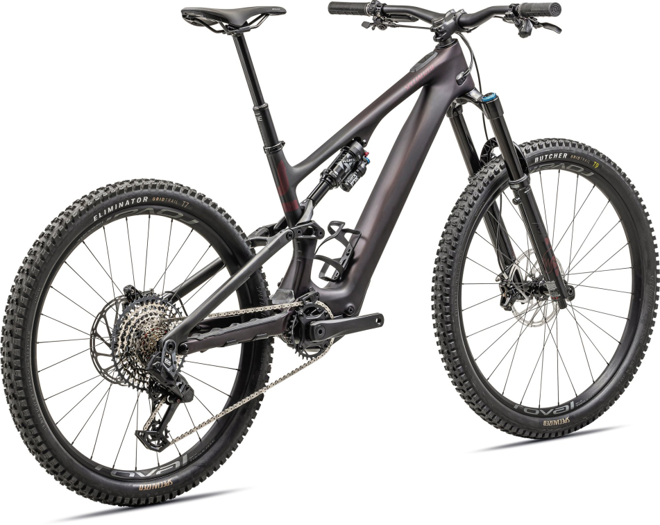 TURBO LEVO - лучшее из возможного! Specialized Levo SL Expert Carbon 2023 Satin Red Tint Over Carbon / Maroon / Silver Dust Артикул 96822-3106, 96822-3102, 96822-3105, 96822-3101, 96822-3103, 96822-3104