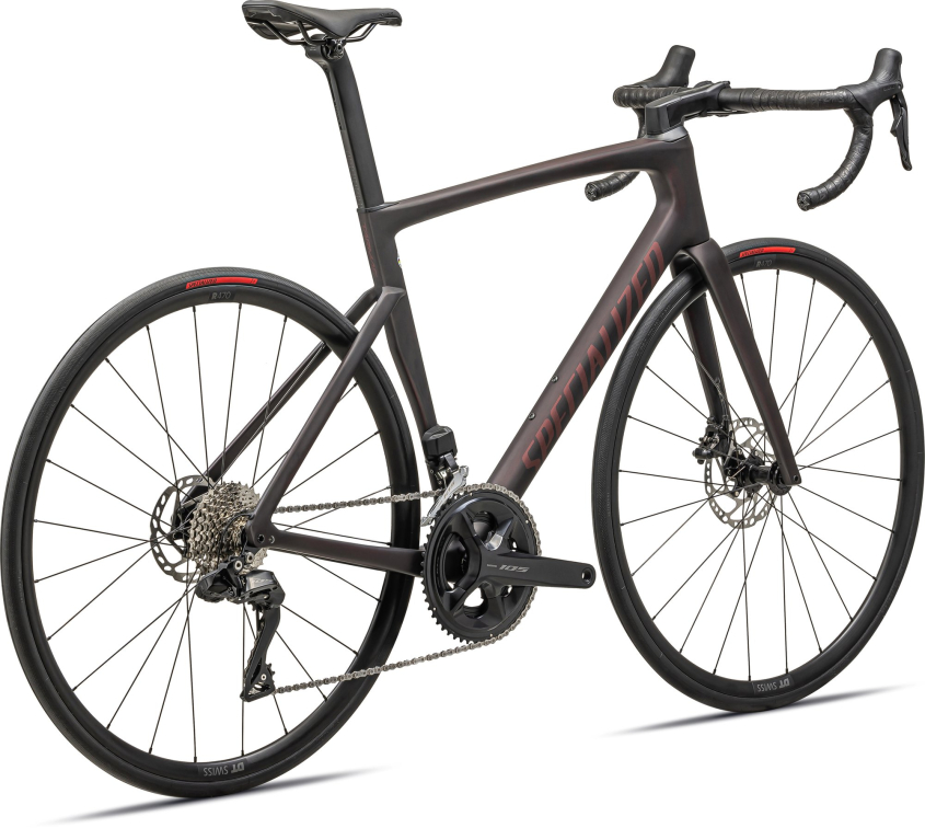 Шоссейные велосипеды Specialized Tarmac SL7 Comp 2024 Satin Red Tint Over Carbon / Red Sky Артикул 90624-5244, 90624-5252, 90624-5254, 90624-5249, 90624-5256, 90624-5261, 90624-5258