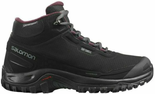 Зимняя обувь Ботинки женские Salomon Shelter Climasalomon Black / Ebony / Wine Tasting Артикул L41110524, L41110525, L41110523, L41110527, L41110528, L41110526
