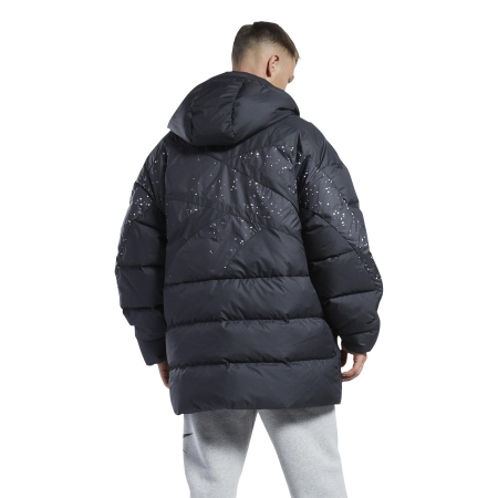 Куртки Куртка Reebok VECTOR LONG DOWN Jacket black/black/black Артикул HH8368XL, HH8368XS, HH8368M, HH8368S, HH8368L