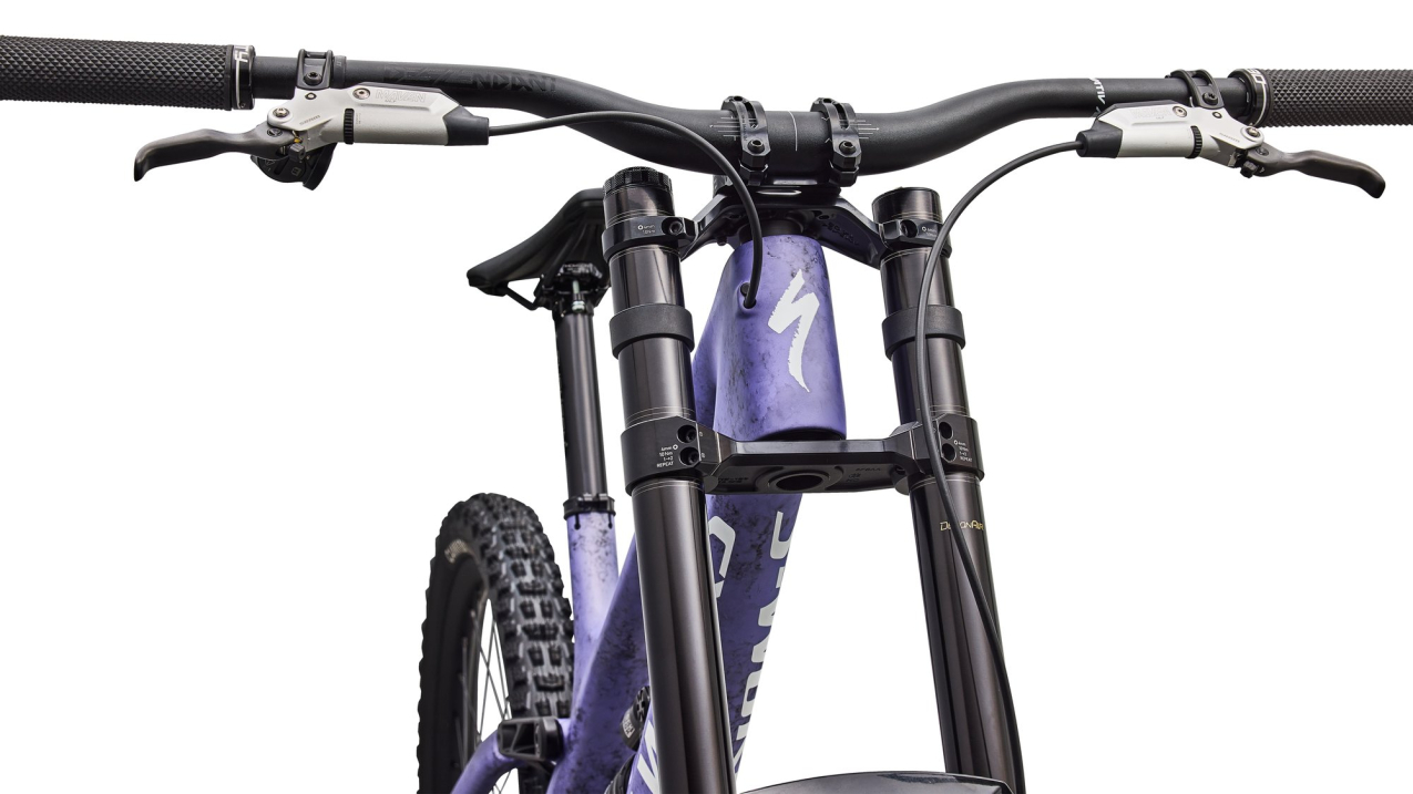 S-WORKS горные велосипеды Specialized S-Works Demo Race 2027 Satin / Powder Indigo Tint / Black Tint Carbon / White Артикул 94527-0002, 94527-0004, 94527-0003