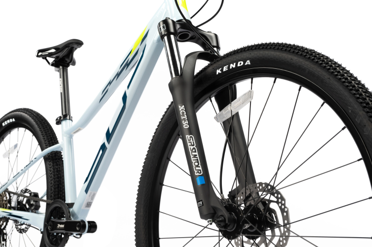 26-27 дюймов (10-16 лет) Superior Racer XC 27 DB Gloss White/Petrol Blue/Neon Yellow 2025 Артикул 801.2025.29602