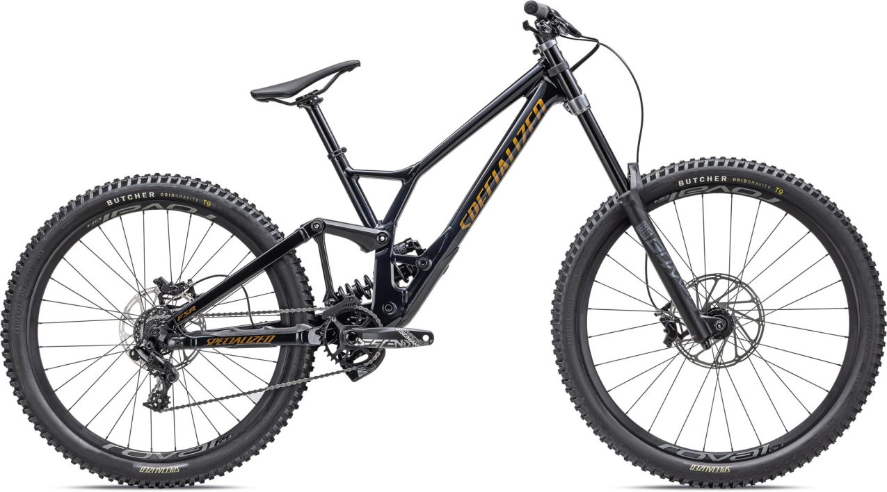 Купить Specialized Demo Expert 2023 Gloss Metallic Dark Navy / Dark Navy / Harvest Gold Metallic Артикул 94523-3002, 94523-3004, 94523-3003