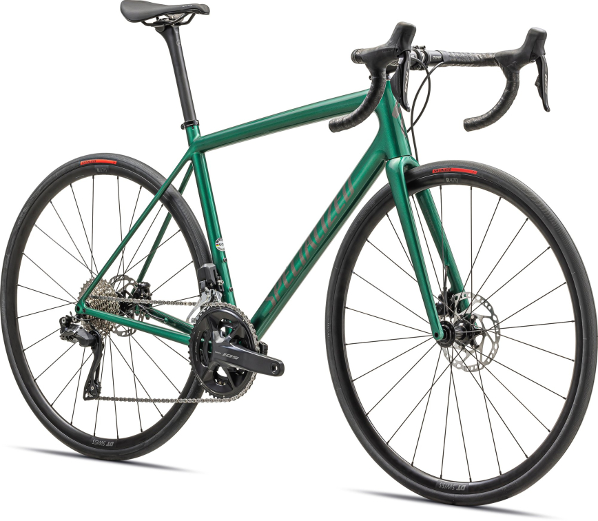 Шоссейные велосипеды Specialized Aethos Comp 2024 Gloss Metallic Pine Green Smoke Артикул 97224-5061, 97224-5056, 97224-5052, 97224-5049, 97224-5054, 97224-5058