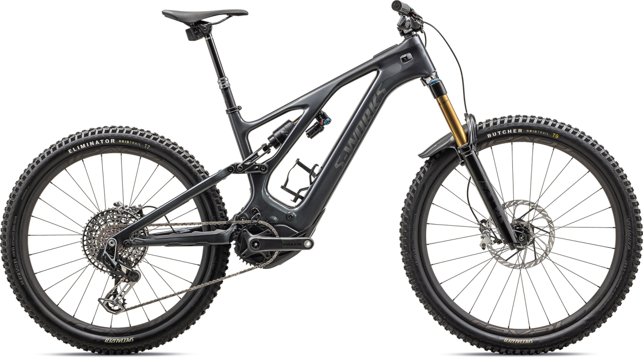 TURBO LEVO - лучшее из возможного! Specialized S-Works Levo Carbon 2023 Gloss Black Liquid Metal / Satin Black Chrome Foil Артикул 95223-0805, 95223-0806, 95223-0804, 95223-0803, 95223-0802