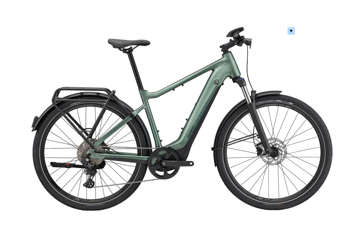 Электровелосипеды с двигателем Bosch, Yamaha, Shimano Giant Explore E+ 1 DD 2025 Misty Forest Артикул 2303704105, 2303704108, 2303704107, 2303704109
