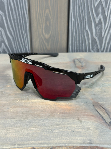 Очки Очки спортивные Scicon AeroShade Kunken оправа Black Gloss линза SCNPP Multimirror Red Артикул 