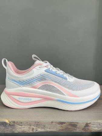 Кроссовки Кроссовки женские Strobbs F7639-6 белый-розовый Артикул F7639-6-37, F7639-6-40, F7639-6-36, F7639-6-38, F7639-6-39