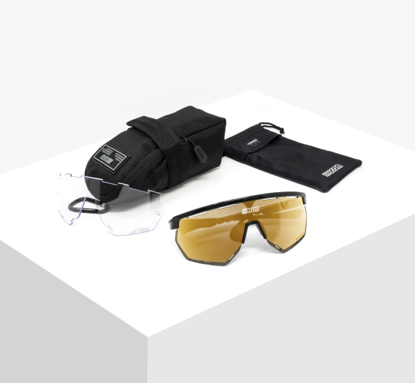 Очки спортивные Scicon AeroWing оправа Black Gloss линза SCNPP Multimirror Bronze