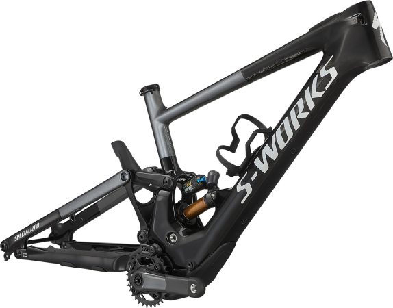 Рамы горных велосипедов рама Specialized S-Works Turbo Kenevo SL 2021 Carbon / Black /Satin Brushed Dream Silver / White Артикул 78021-0002, 78021-0005, 78021-0003, 78021-0004