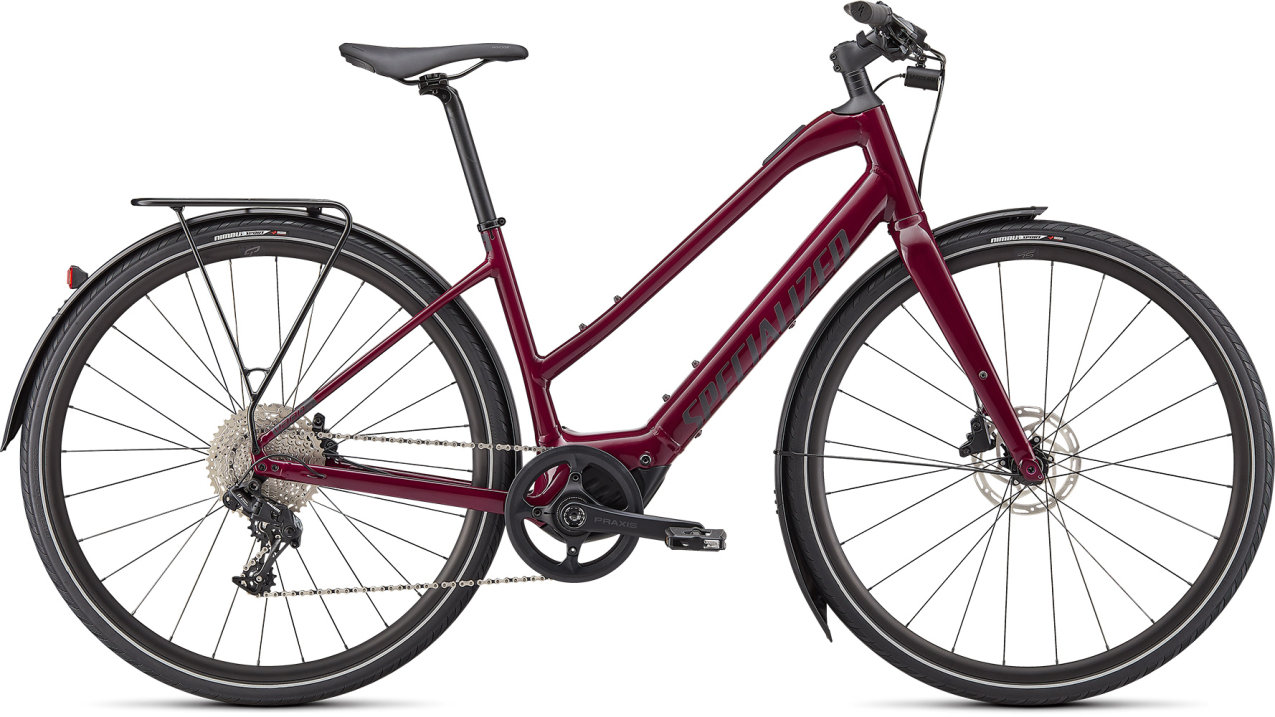 TURBO VADO - свой в городе! Specialized Turbo Vado SL 4.0 Step-Through EQ 2022 Raspberry / Black Reflective Артикул 93921-5302, 93921-5304, 93921-5303, 93921-5305