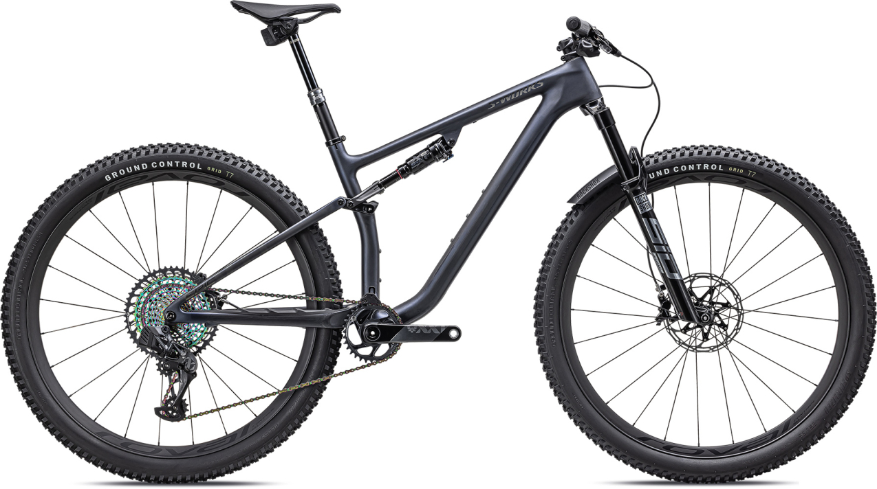 S-WORKS горные велосипеды Specialized S-Works Epic Evo 2023 Satin Blue Ghost Pearl/Black Chrome/Gold Ghost Pearl Артикул 94823-0003, 94823-0002, 94823-0005, 94823-0004