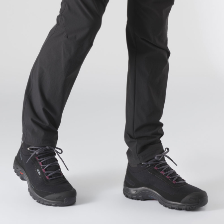 Зимняя обувь Ботинки женские Salomon Shelter Climasalomon Black / Ebony / Wine Tasting Артикул L41110524, L41110525, L41110523, L41110527, L41110528, L41110526