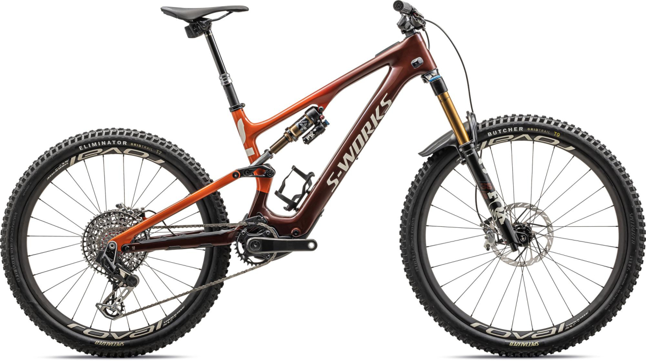 TURBO LEVO - лучшее из возможного! Specialized S-Works Levo SL Carbon 2023 Gloss Rusted Red / Redwood / White Mountains Артикул 96823-0003, 96823-0006, 96823-0001, 96823-0004, 96823-0005, 96823-0002