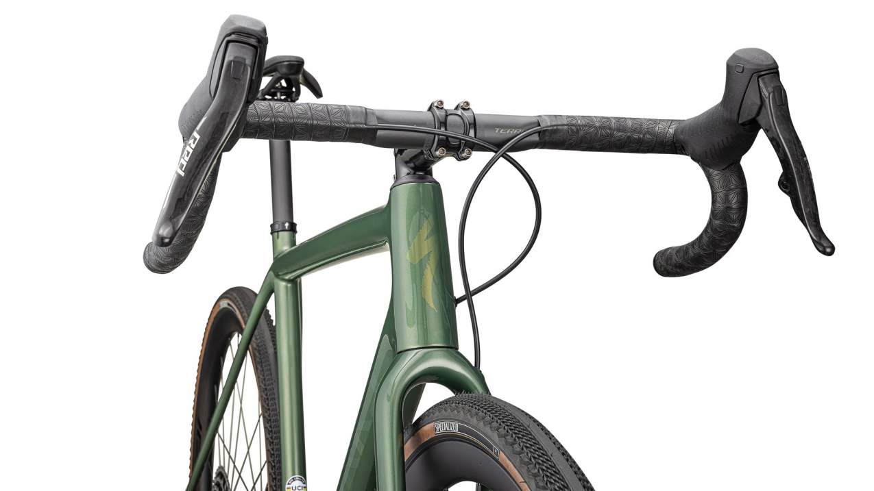 S-WORKS велосипеды гравийные Specialized S-Works Crux Sram Red XPLR 2025 Gloss Cypress Metallic / Viavi Gold To Silver Pearl Артикул 91425-0054, 91425-0058, 91425-0056, 91425-0052, 91425-0049, 91425-0061