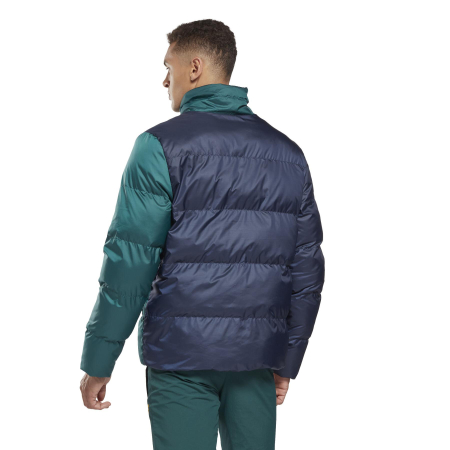 Куртки Куртка Reebok OW U SYNDWN B Jacket vector navy/forest green Артикул HI0920L, HI0920S, HI0920XS, HI0920M, HI0920XL, HI09202XL