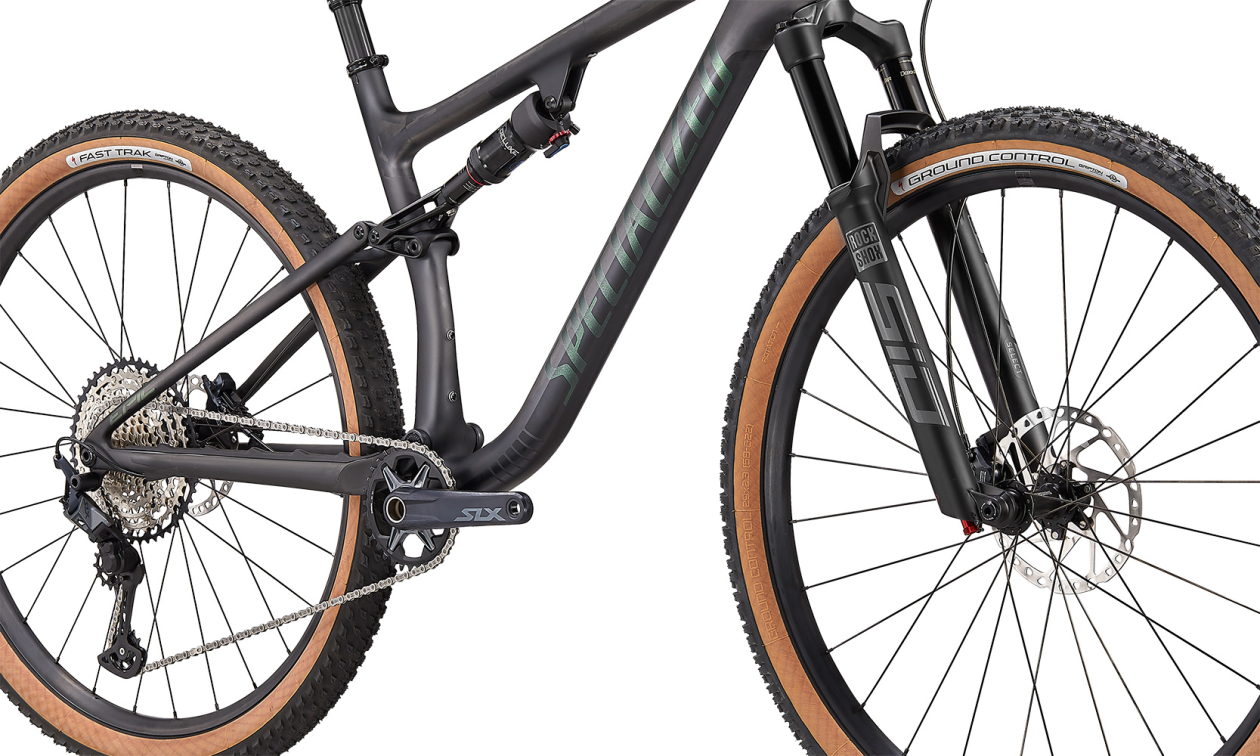 Купить Specialized Epic Evo Comp 2021 Satin Carbon / Oak Green Metallic Артикул 94820-5004, 94820-5003, 94820-5005, 94820-5002
