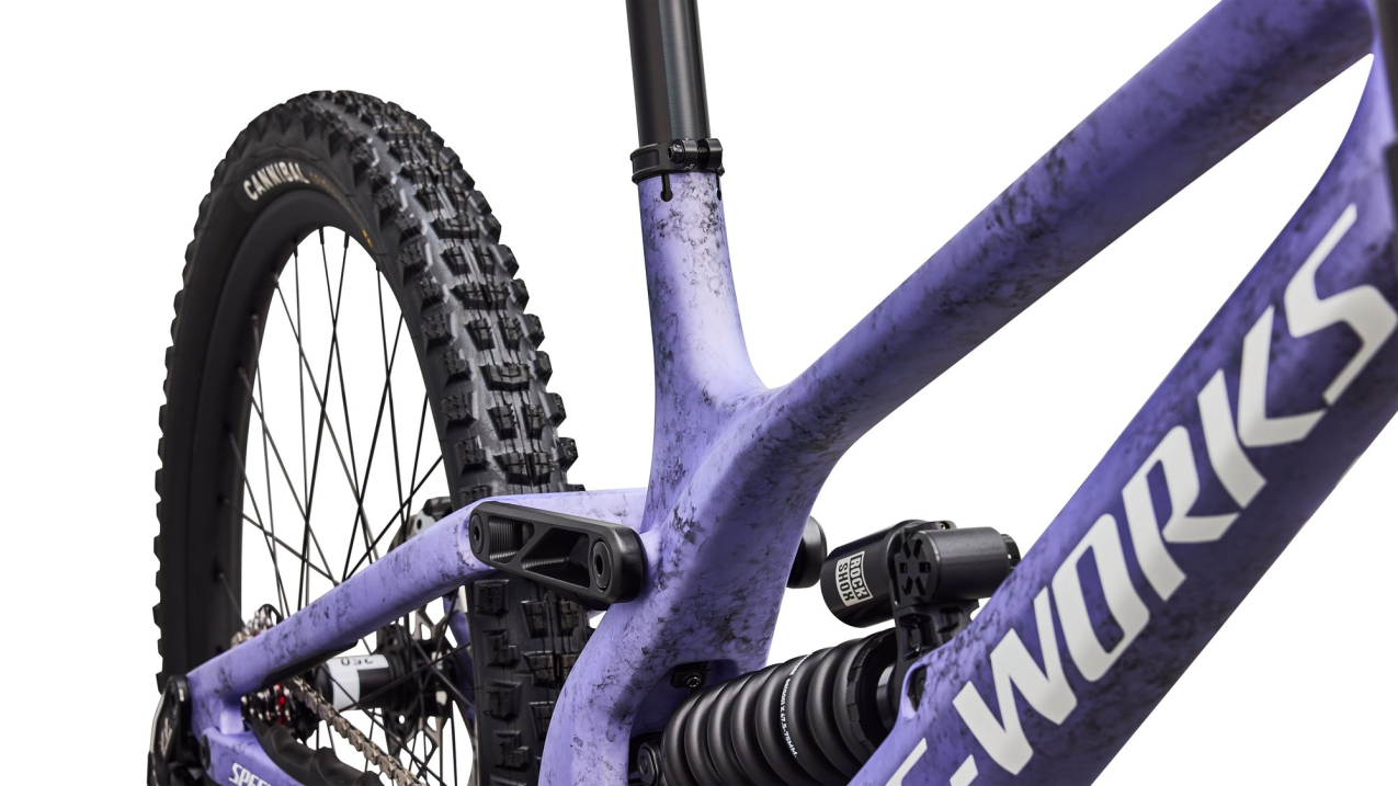 S-WORKS горные велосипеды Specialized S-Works Demo Race 2027 Satin / Powder Indigo Tint / Black Tint Carbon / White Артикул 94527-0002, 94527-0004, 94527-0003