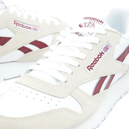 Кроссовки Кроссовки Reebok Classic Leather classic burgundy/classic burgundy/ftwr white Артикул GX874911, GX87498.5, GX87499.5, GX874910.5, GX87495, GX874911.5