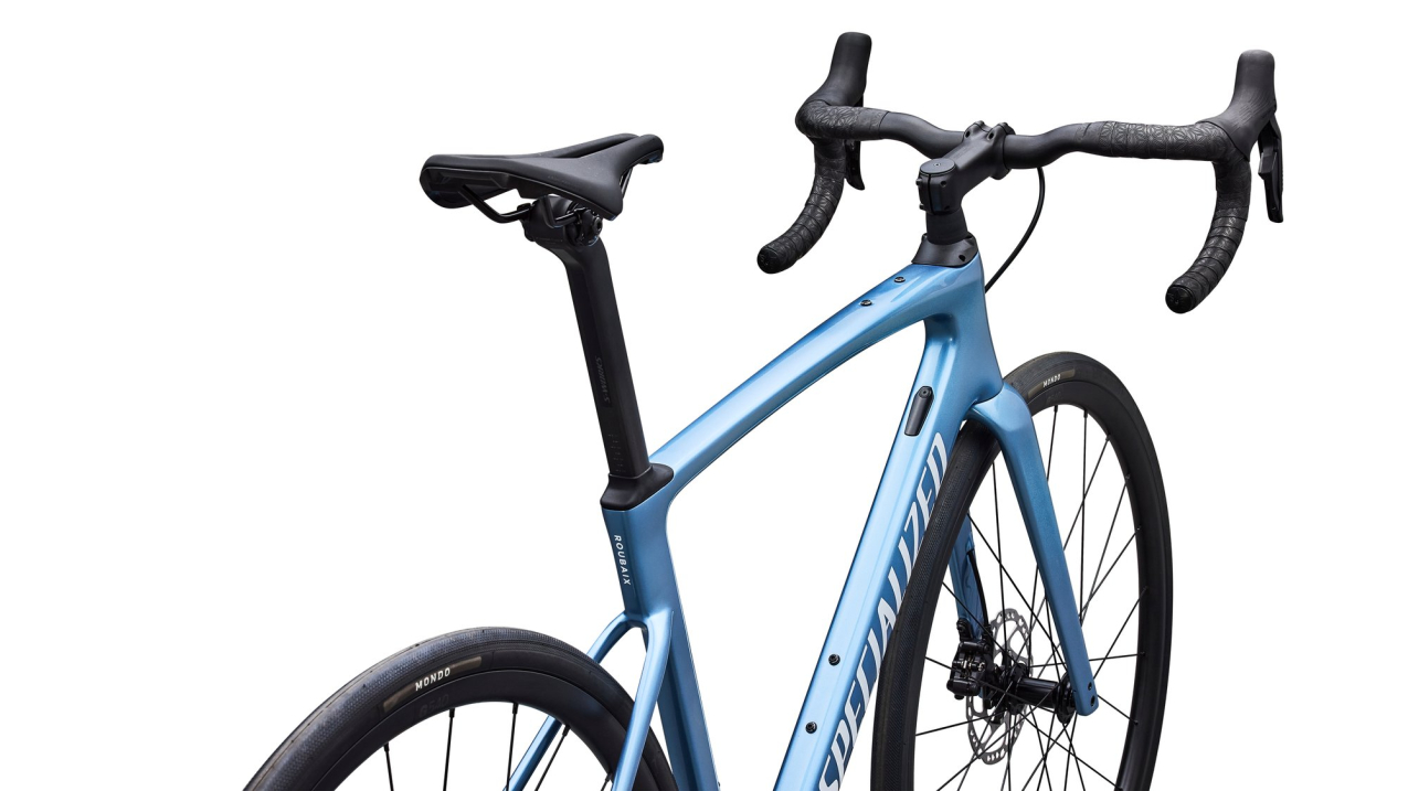 Шоссейные велосипеды Specialized Roubaix SL8 Comp Shimano 105 Di2 2026 Gloss Glacial Metallic Артикул 94426-5256, 94426-5261, 94426-5254, 94426-5244, 94426-5264, 94426-5258, 94426-5252, 94426-5249