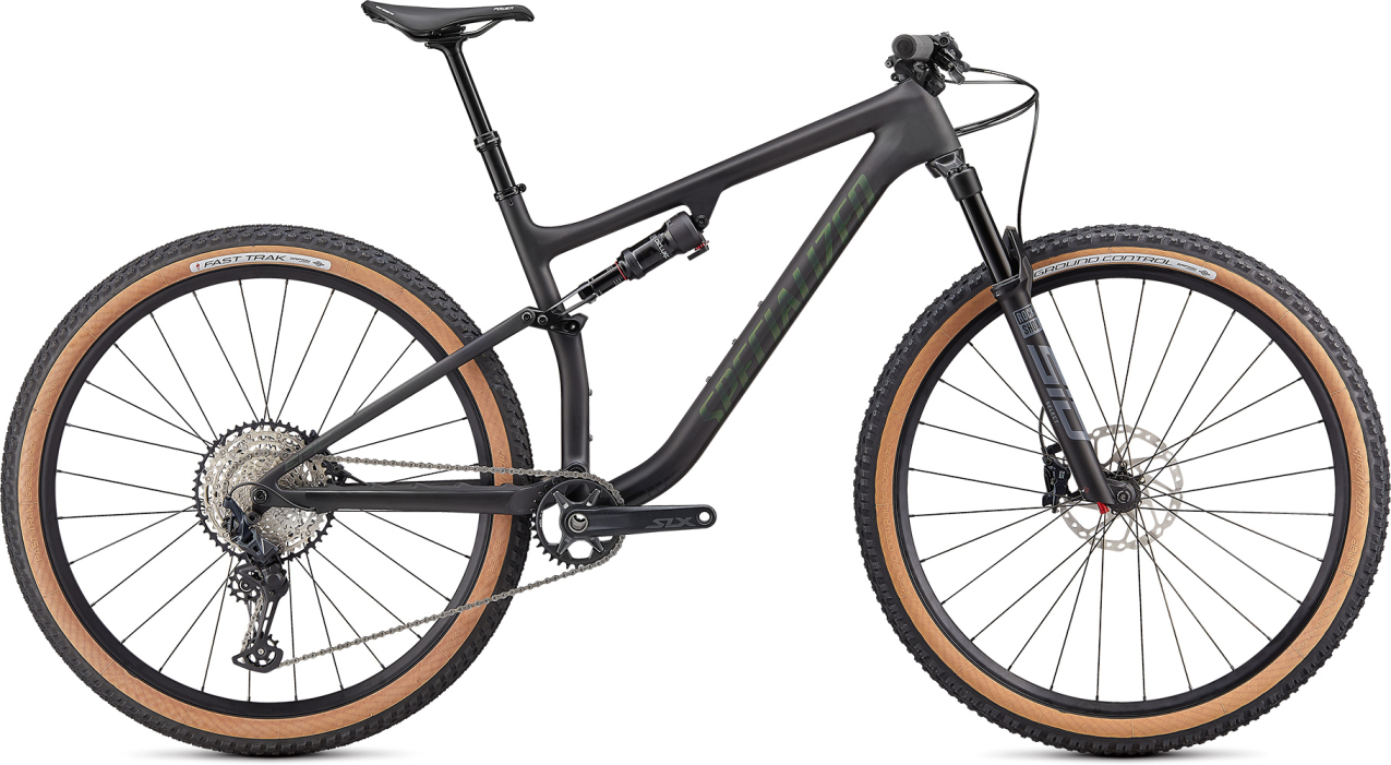 Купить Specialized Epic Evo Comp 2021 Satin Carbon / Oak Green Metallic Артикул 94820-5004, 94820-5003, 94820-5005, 94820-5002