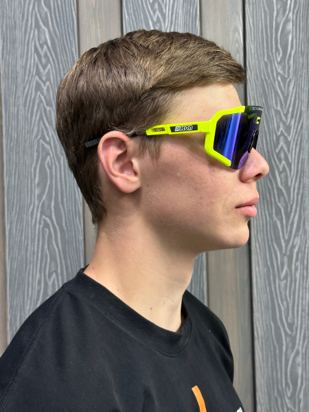 Очки Очки спортивные Scicon AeroScope оправа Yellow Fluo линза SCNPP Multimirror Blue + Clear Артикул 