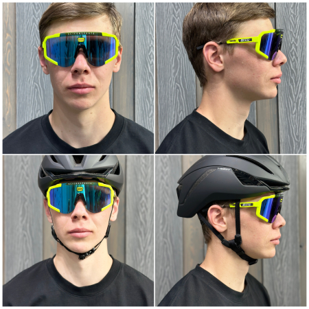 Очки Очки спортивные Scicon AeroScope оправа Yellow Fluo линза SCNPP Multimirror Blue + Clear Артикул 