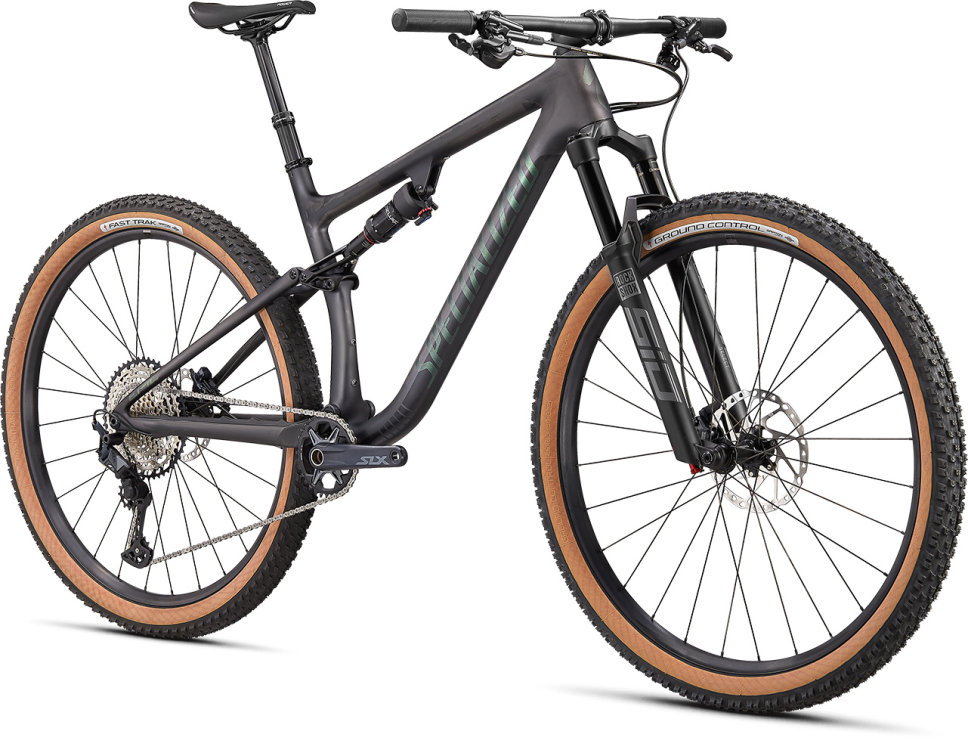 Купить Specialized Epic Evo Comp 2021 Satin Carbon / Oak Green Metallic Артикул 94820-5004, 94820-5003, 94820-5005, 94820-5002