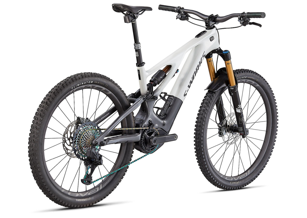TURBO LEVO - лучшее из возможного! Specialized S-Works Turbo Levo 29/27 2022 Metallic White Silver / Chrome / Dream Silver Артикул 95221-0803, 95221-0806, 95221-0805, 95221-0804, 95221-0802